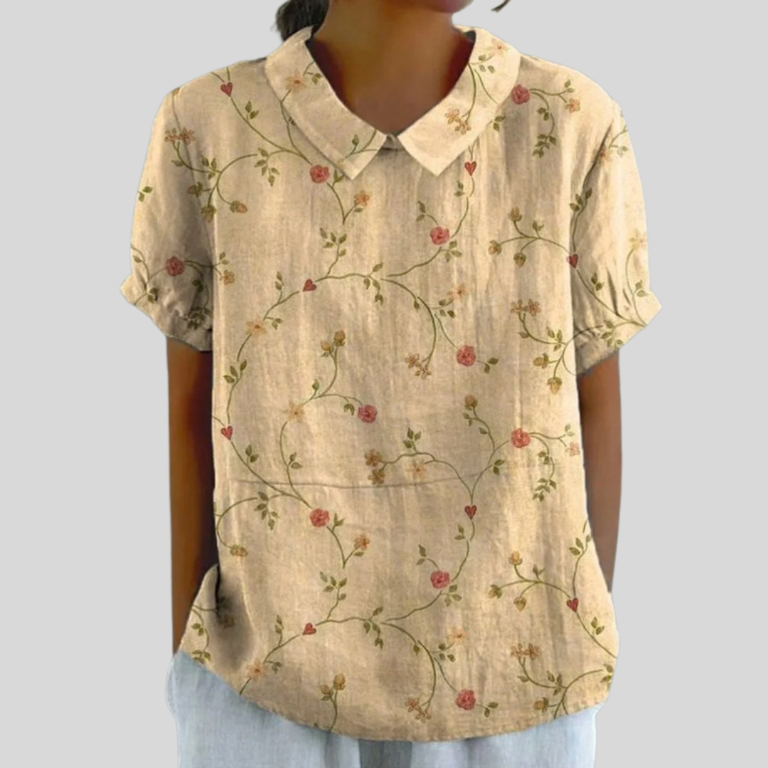 Haut Fleuri Confort Élégant