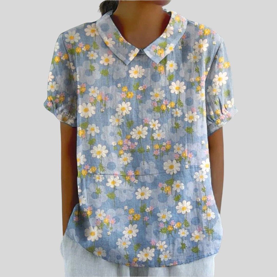 Haut Fleuri Confort Élégant