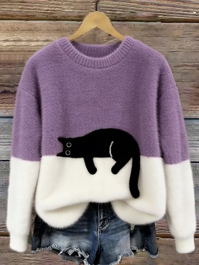 Bonnie™ | Pull Oversize Motif Chat