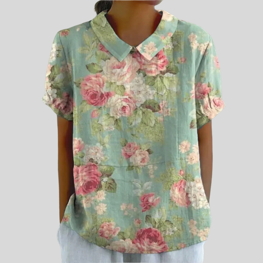 Haut Fleuri Confort Élégant