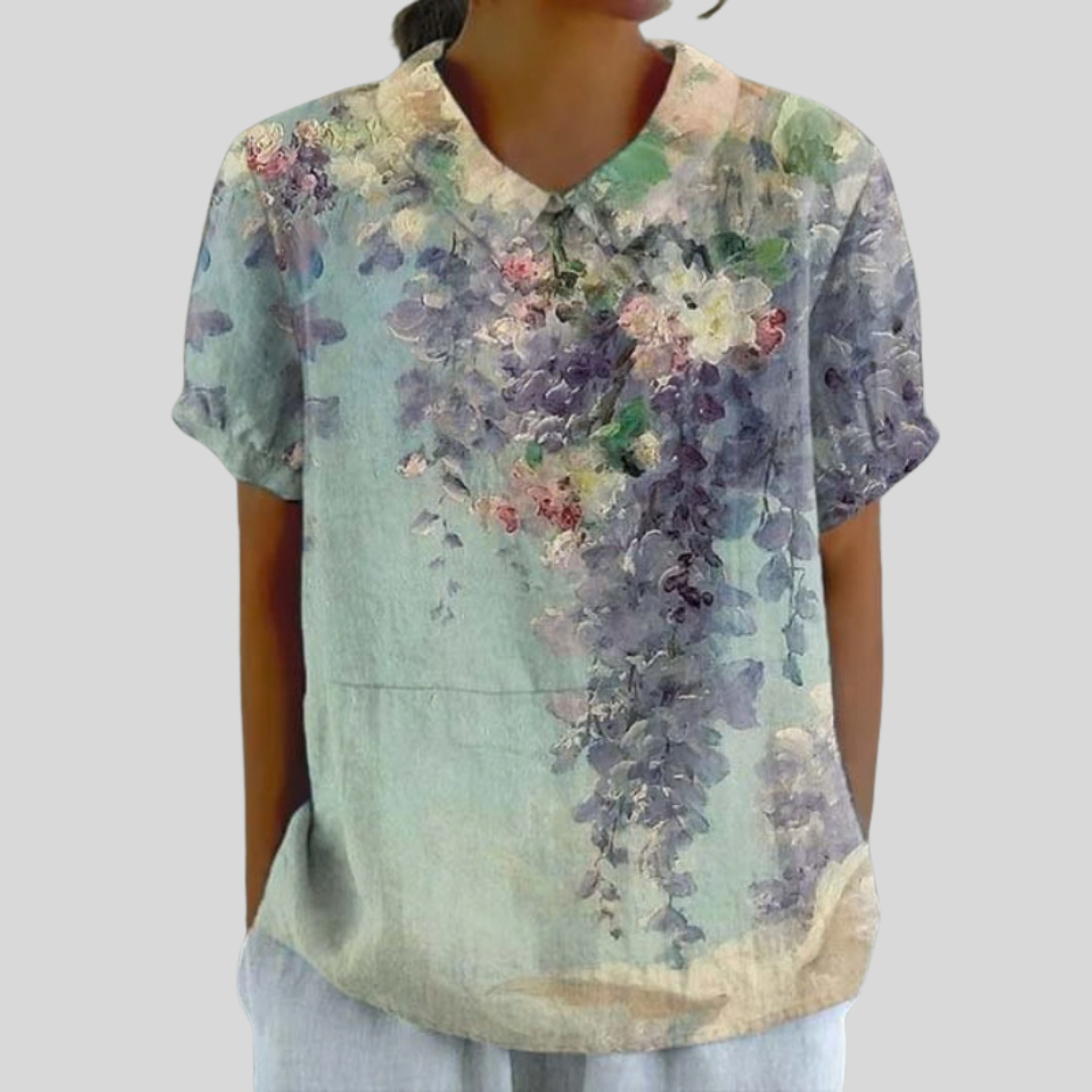 Haut Fleuri Confort Élégant