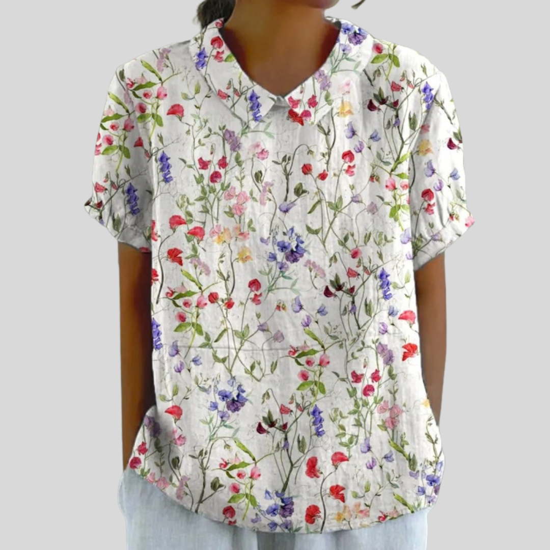 Haut Fleuri Confort Élégant