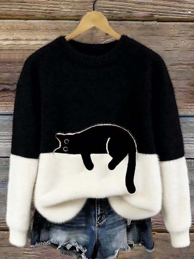 Bonnie™ | Pull Oversize Motif Chat