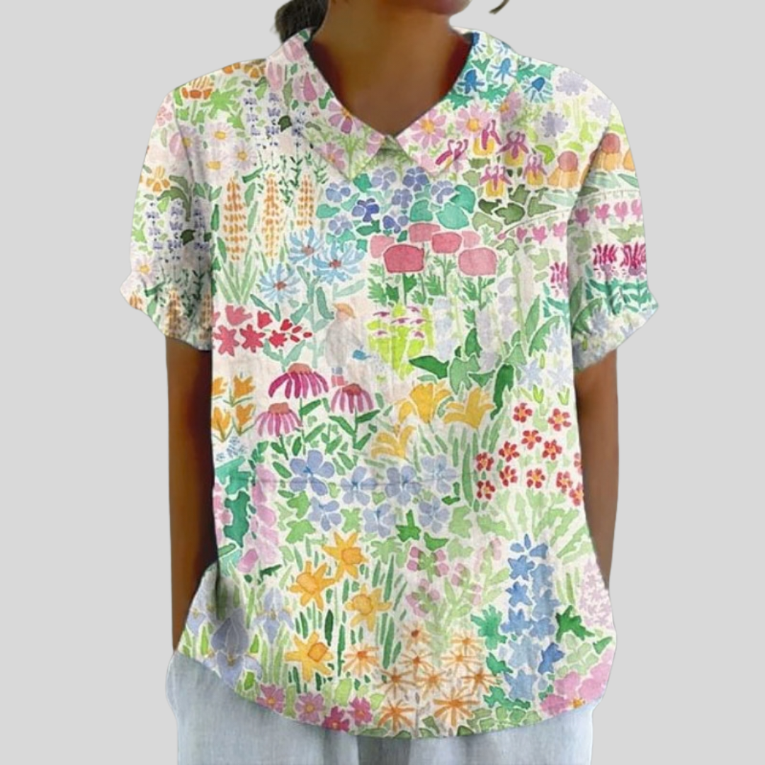 Haut Fleuri Confort Élégant