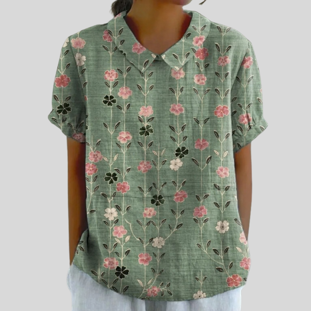 Haut Fleuri Confort Élégant