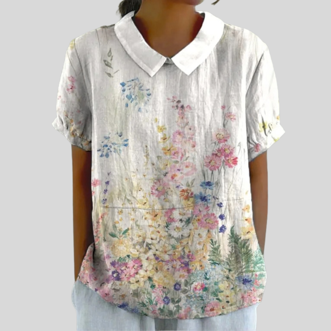 Haut Fleuri Confort Élégant