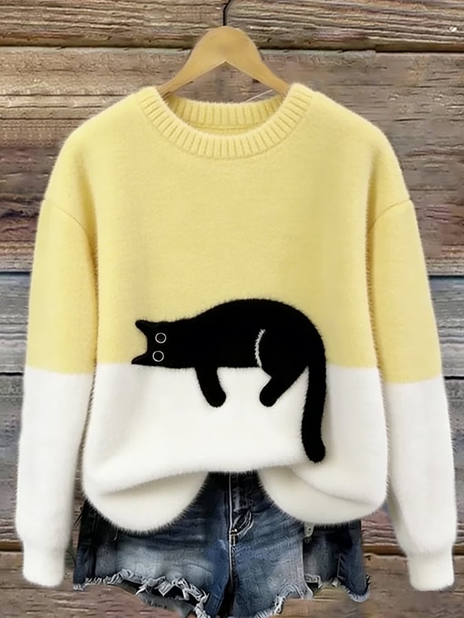 Bonnie™ | Pull Oversize Motif Chat
