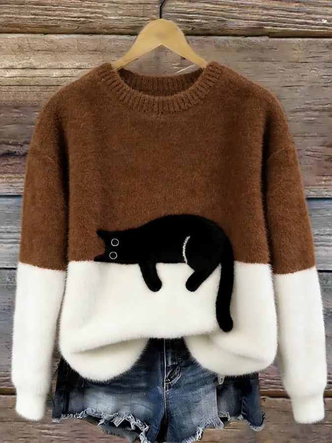 Bonnie™ | Pull Oversize Motif Chat