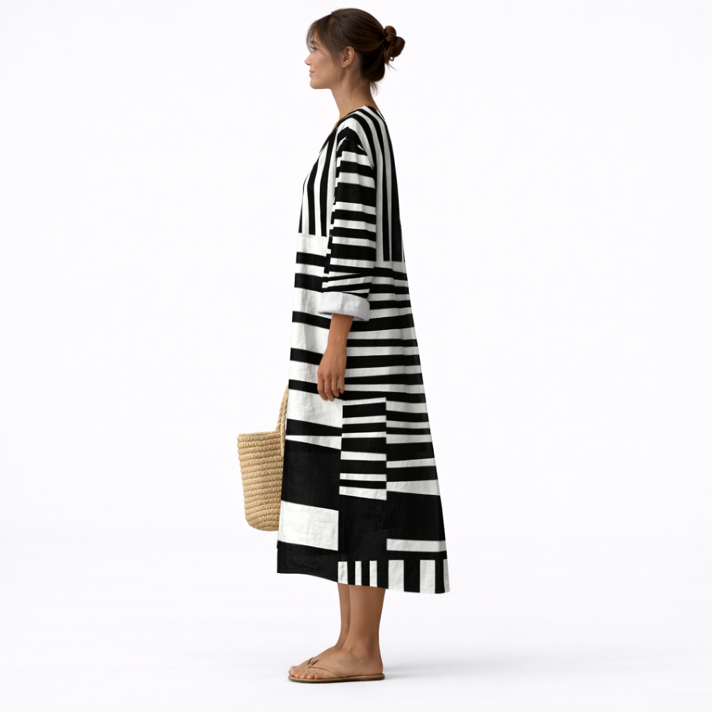 Lærke™ | Robe Graphique Élégante