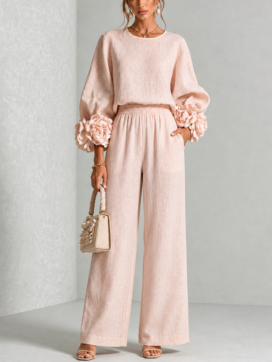 Cary | Robe Midi Fluide à Manches Volantées