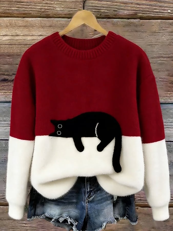 Bonnie™ | Pull Oversize Motif Chat