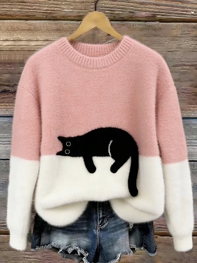 Bonnie™ | Pull Oversize Motif Chat