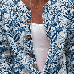 Adeline™ | Cardigan Floral Vintage à Boutons - Maison Denise