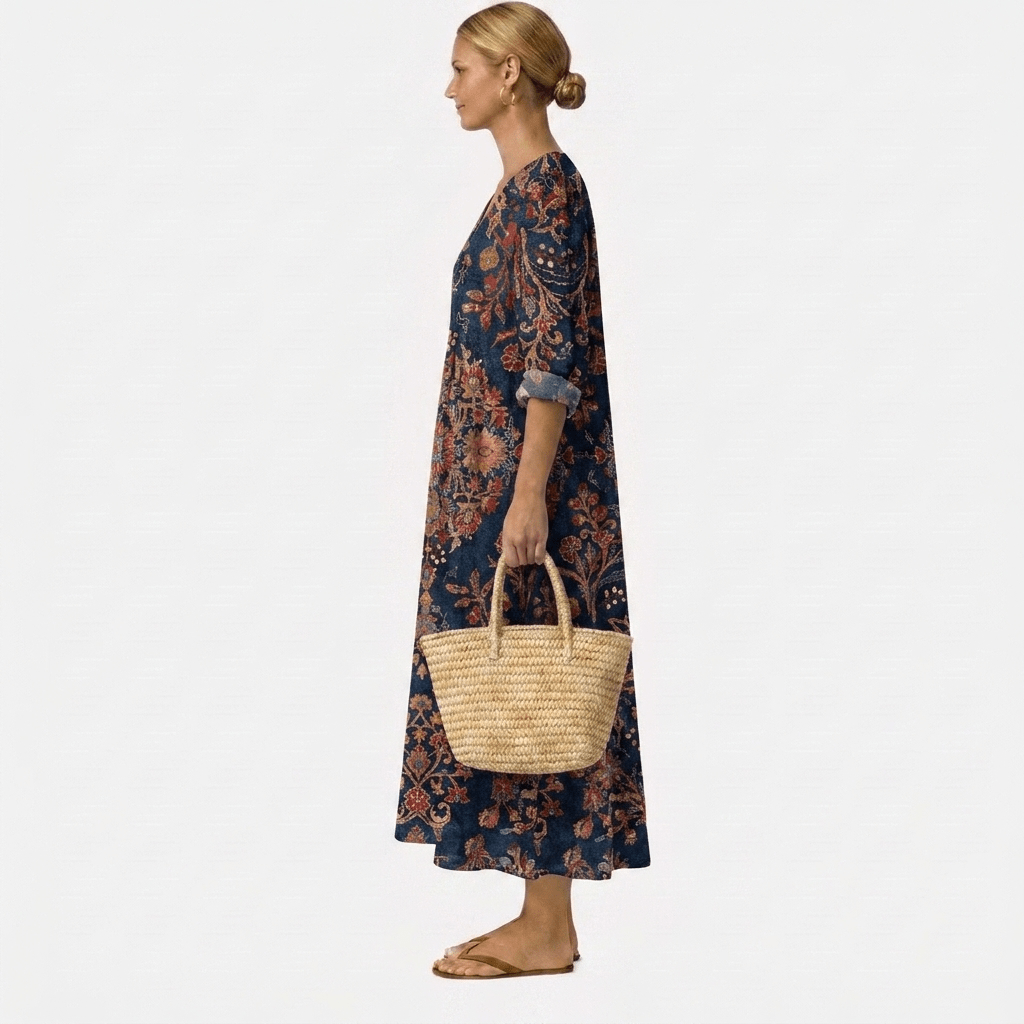 Alessia™ | Robe Fleurie Élégance Naturelle - Maison Denise