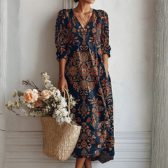 Alessia™ | Robe Fleurie Élégance Naturelle - Maison Denise