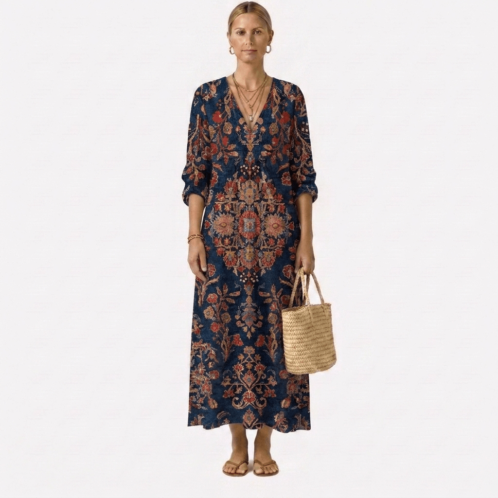 Alessia™ | Robe Fleurie Élégance Naturelle - Maison Denise