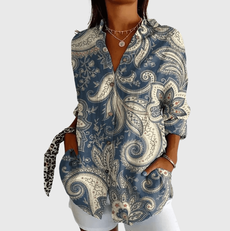 Blouse imprimée légère et colorée - Maison Denise