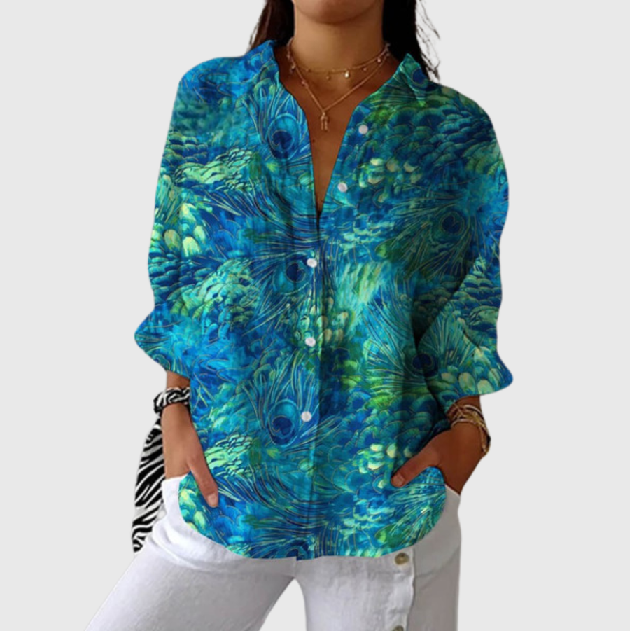 Blouse imprimée légère et colorée - Maison Denise