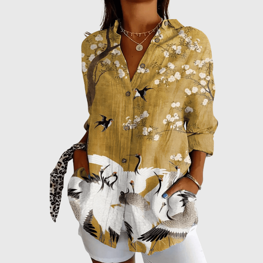 Blouse imprimée légère et colorée - Maison Denise