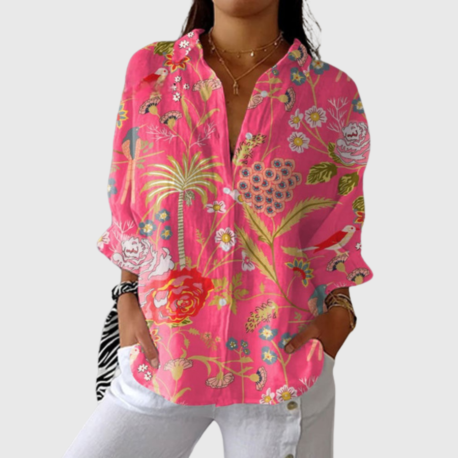 Blouse imprimée légère et colorée - Maison Denise