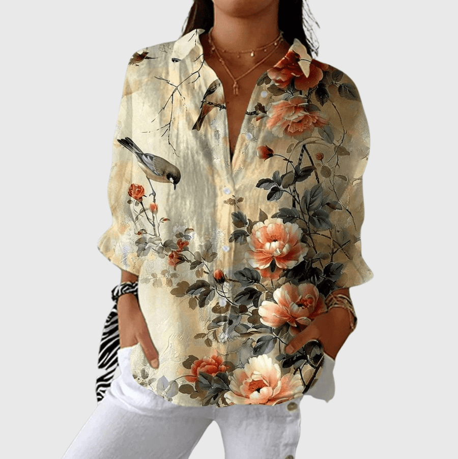 Blouse imprimée légère et colorée - Maison Denise