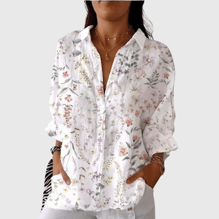 Blouse imprimée légère et colorée - Maison Denise