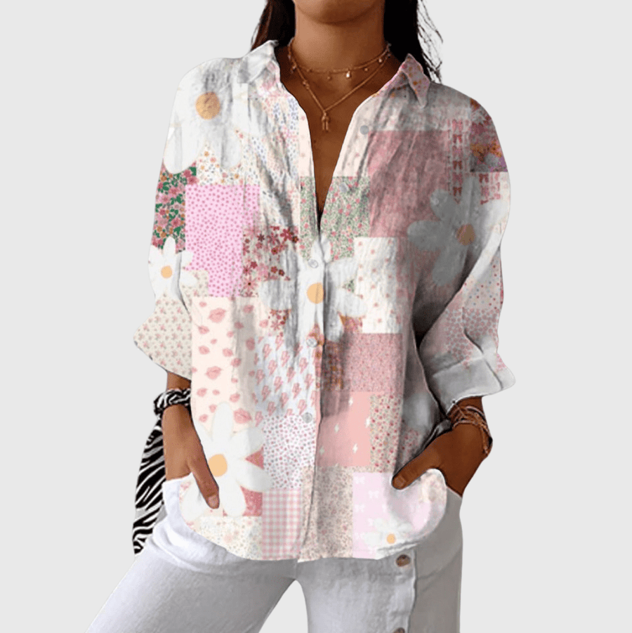 Blouse imprimée légère et colorée - Maison Denise
