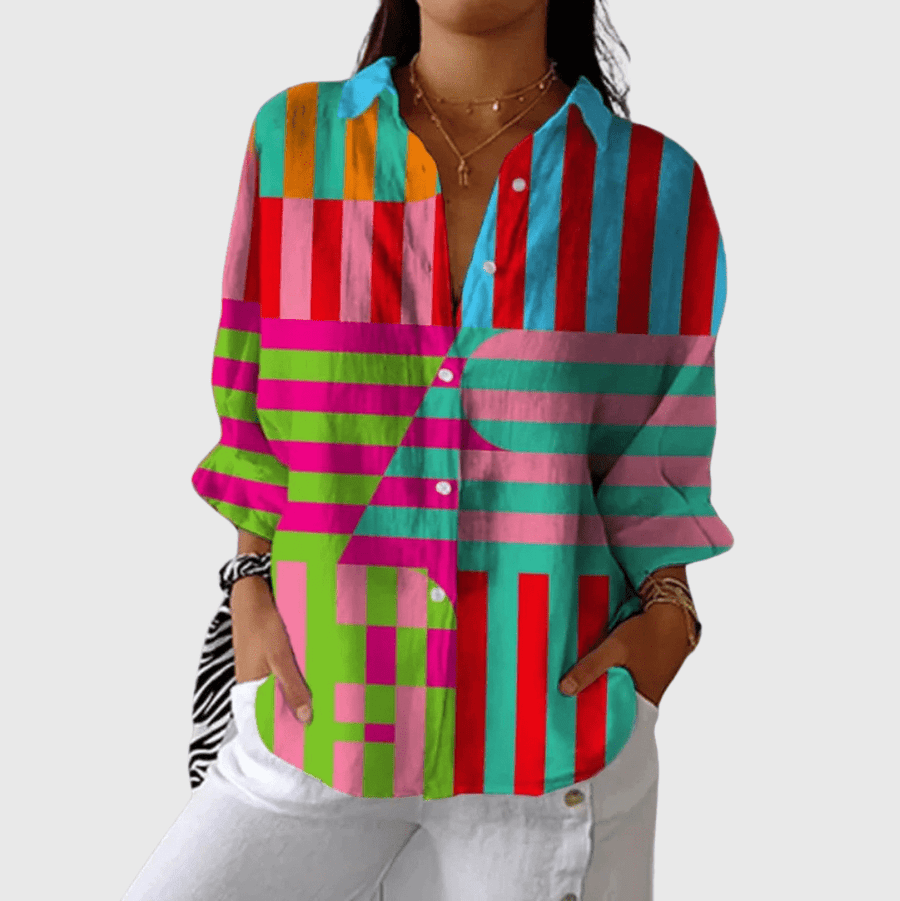 Blouse imprimée légère et colorée - Maison Denise