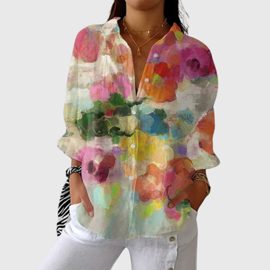 Blouse imprimée légère et colorée - Maison Denise