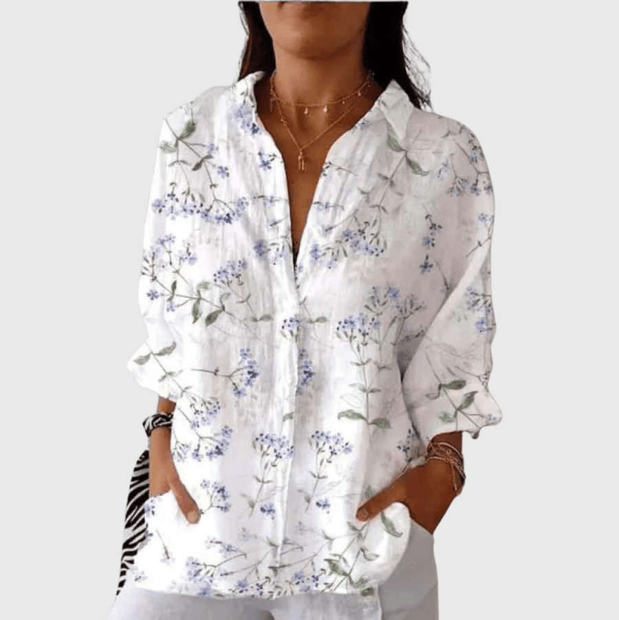 Blouse imprimée légère et colorée - Maison Denise