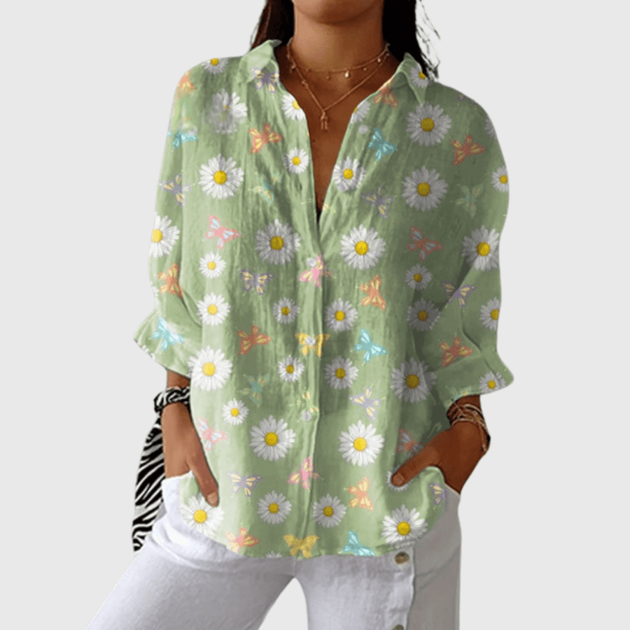 Blouse imprimée légère et colorée - Maison Denise