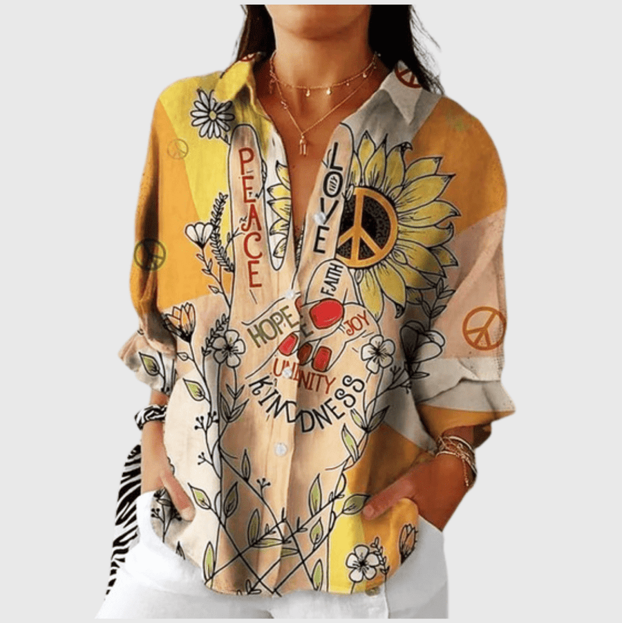 Blouse imprimée légère et colorée - Maison Denise