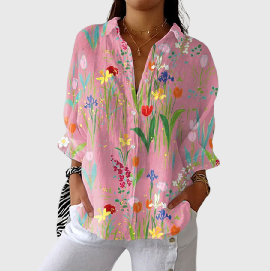 Blouse imprimée légère et colorée - Maison Denise