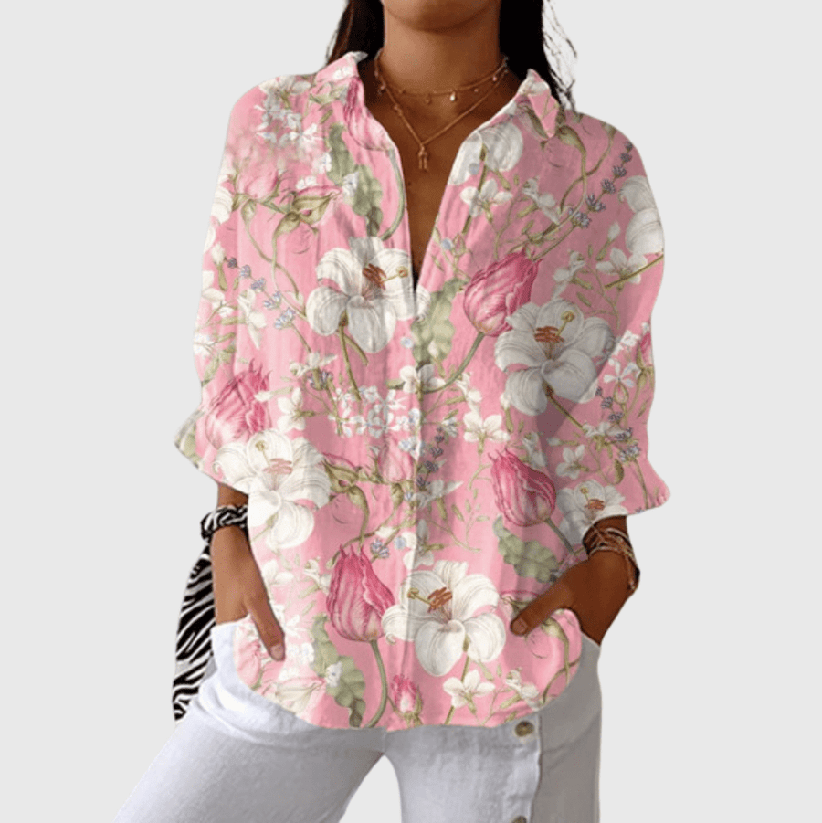 Blouse imprimée légère et colorée - Maison Denise