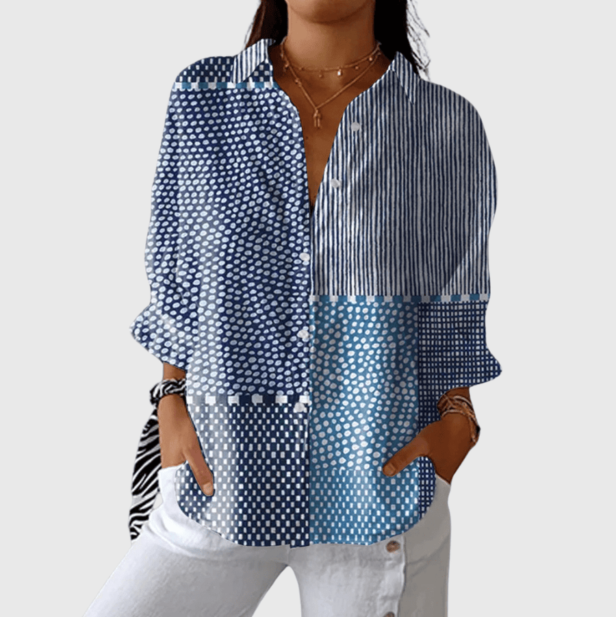 Blouse imprimée légère et colorée - Maison Denise