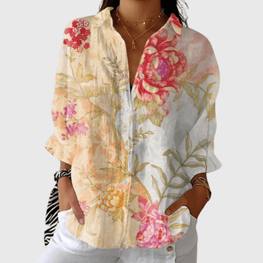 Blouse imprimée légère et colorée - Maison Denise