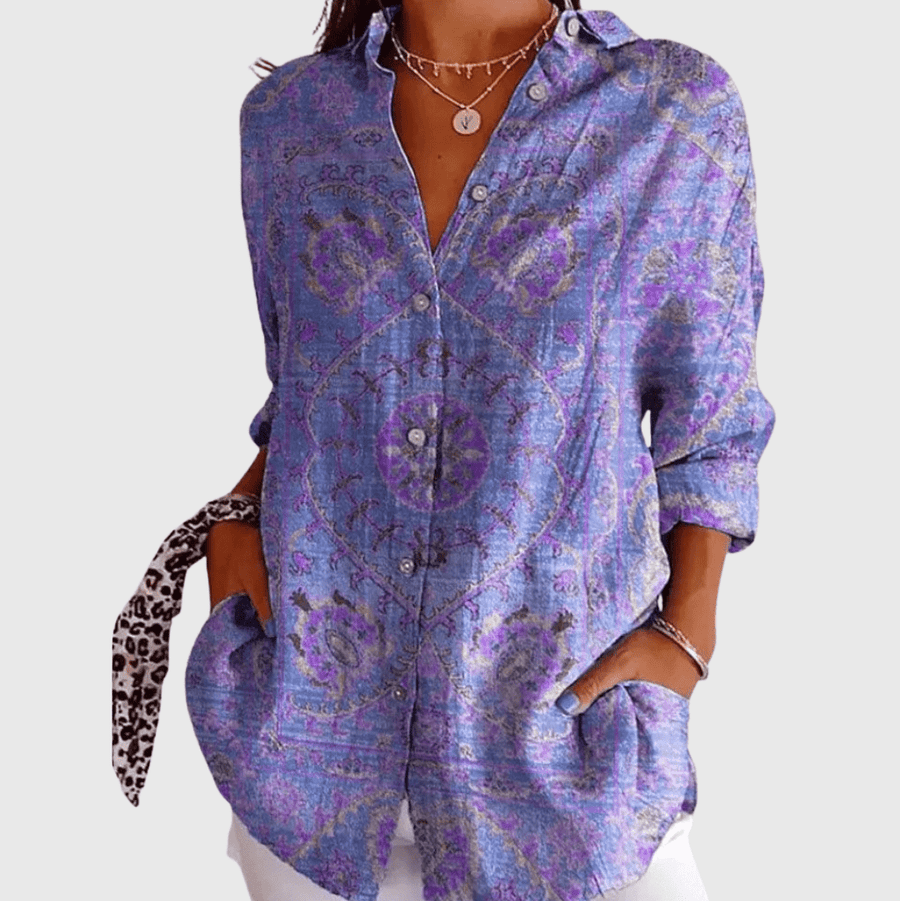 Blouse imprimée légère et colorée - Maison Denise