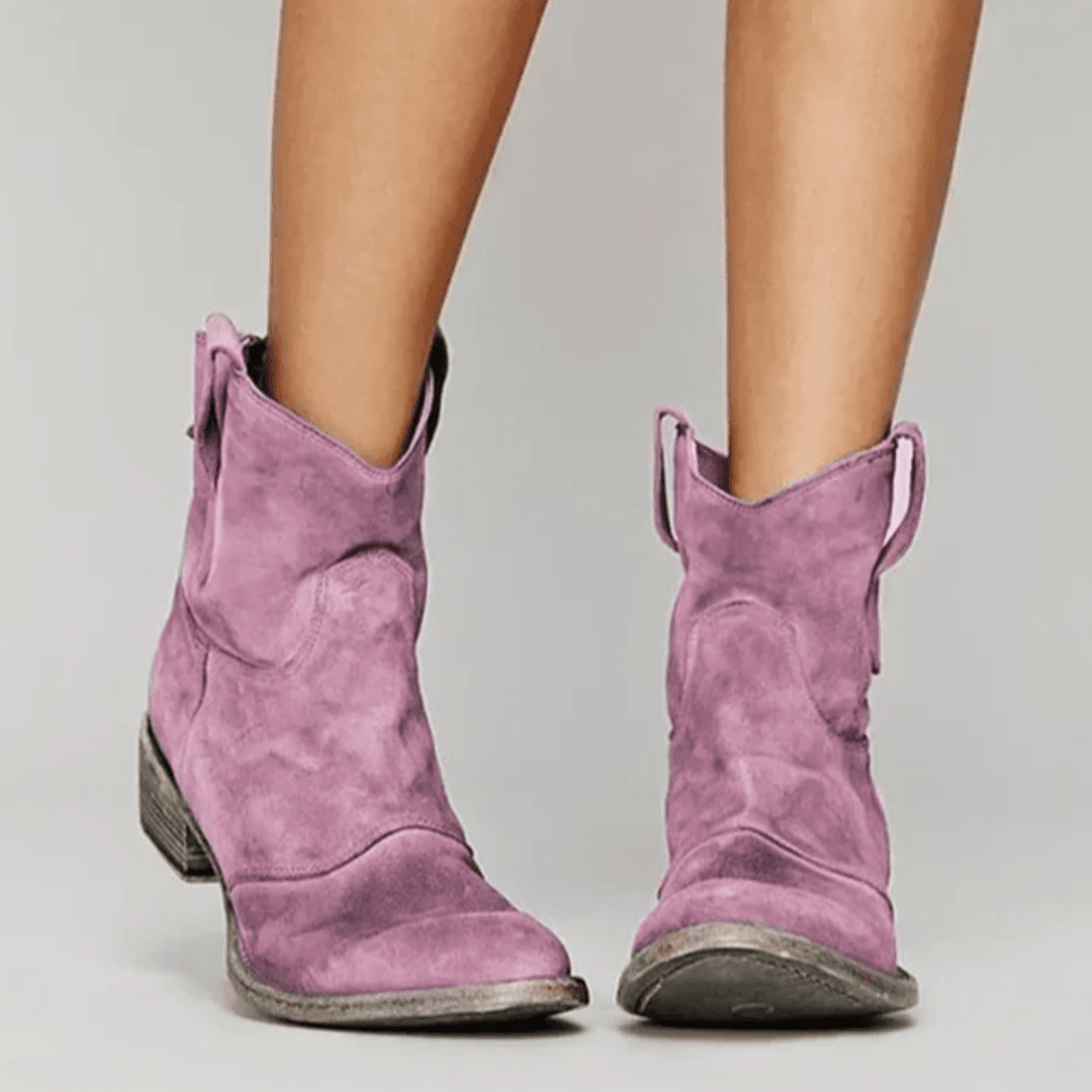 Camille | Bottines en Suède Confort - Maison Denise