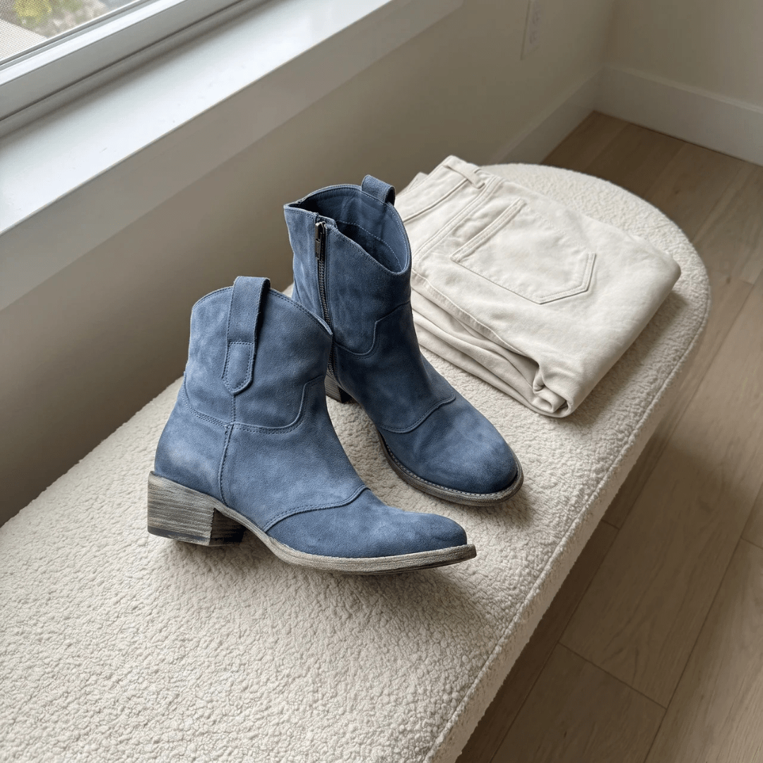 Camille | Bottines en Suède Confort - Maison Denise