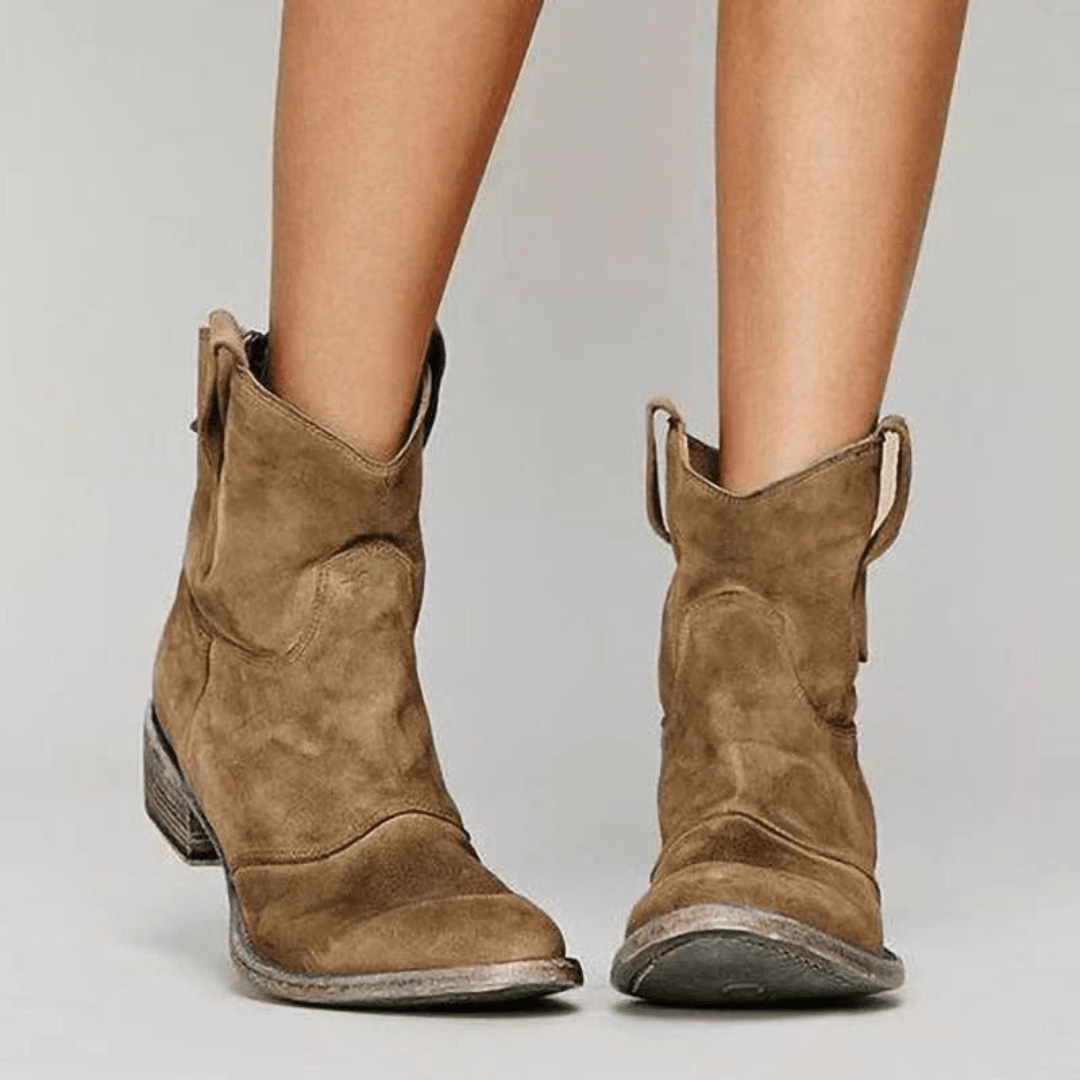 Camille | Bottines en Suède Confort - Maison Denise
