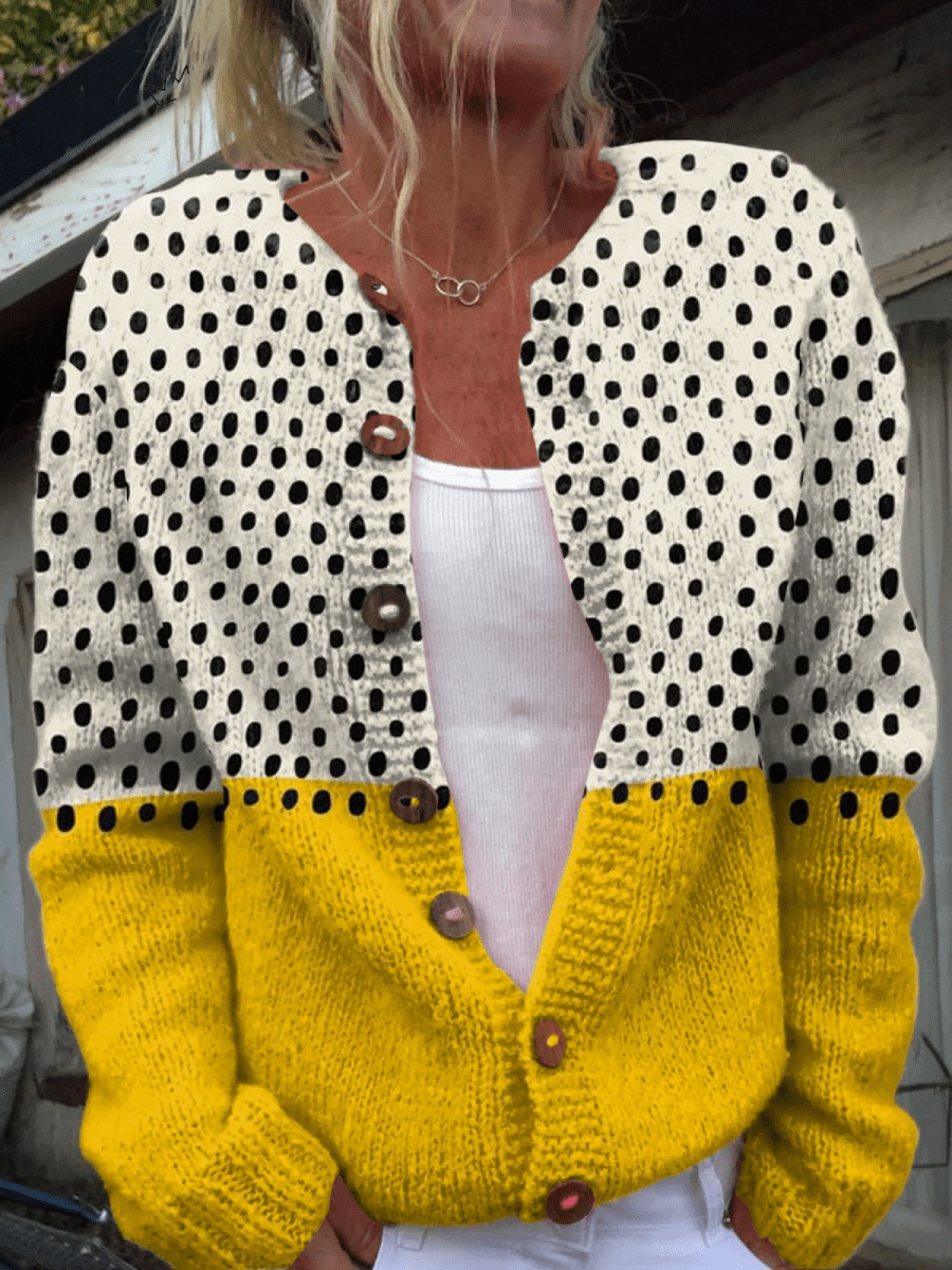 Céleste™ | Cardigan-Pull en Maille Vintage - Maison Denise