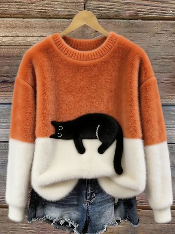 Bonnie™ | Pull Oversize Motif Chat