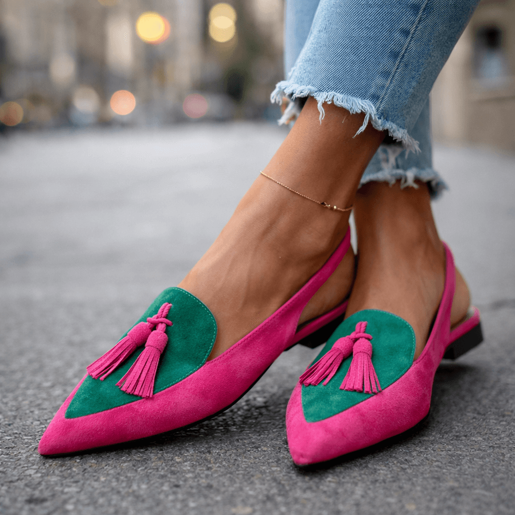 Éléonore — Sandales à Brides et Pompons - Maison Denise