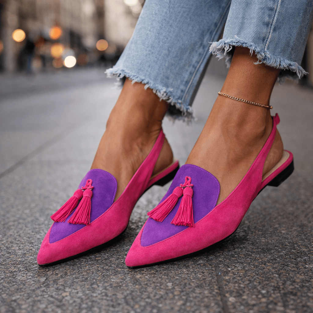 Éléonore — Sandales à Brides et Pompons - Maison Denise