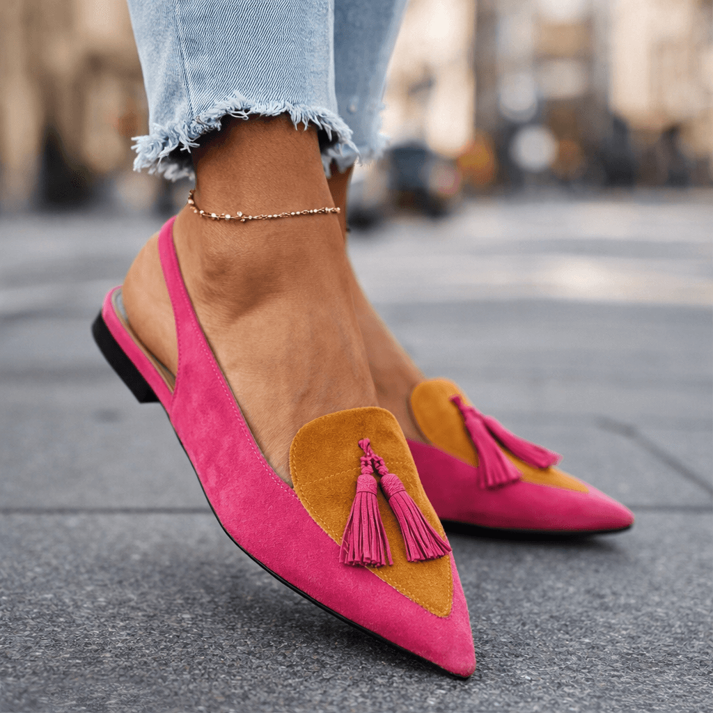 Éléonore — Sandales à Brides et Pompons - Maison Denise