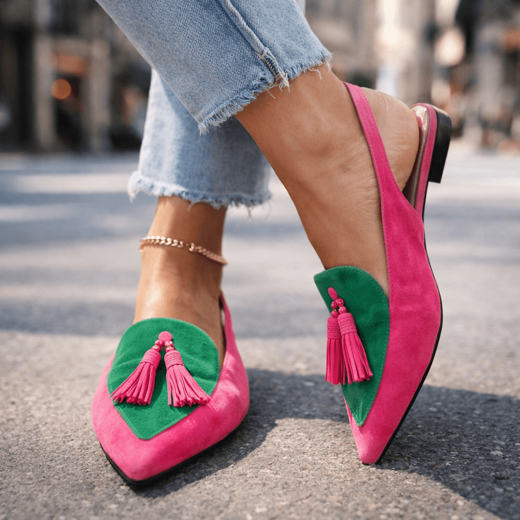 Éléonore — Sandales à Brides et Pompons - Maison Denise