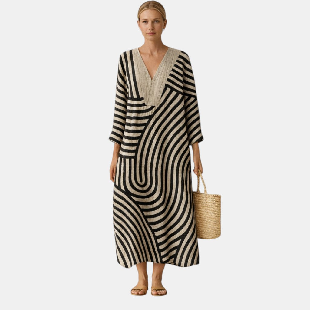 Freja™ | Robe Rayée Élégante