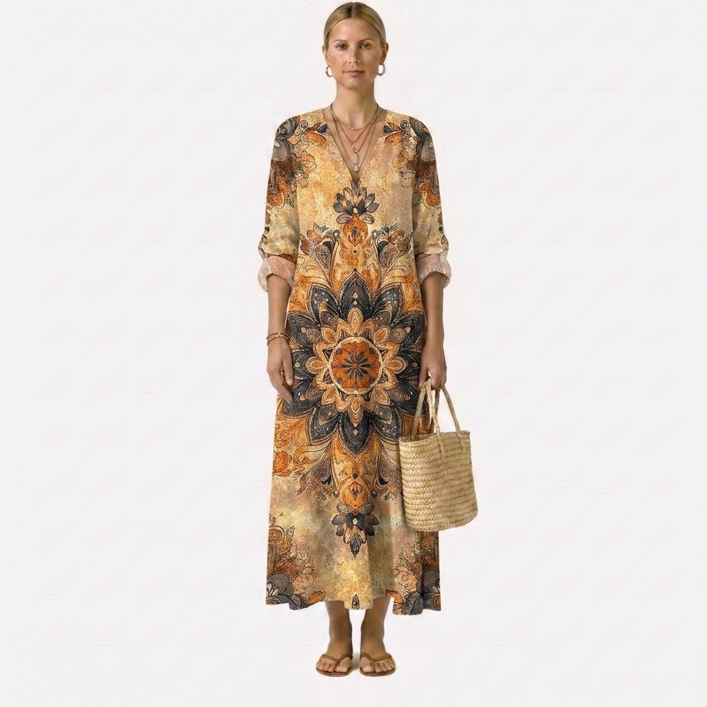 Dora™ | Robe Fleurie Élégance Naturelle