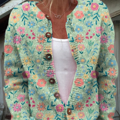 Ondine™ | Cardigan Floral Vintage Femme - Maison Denise