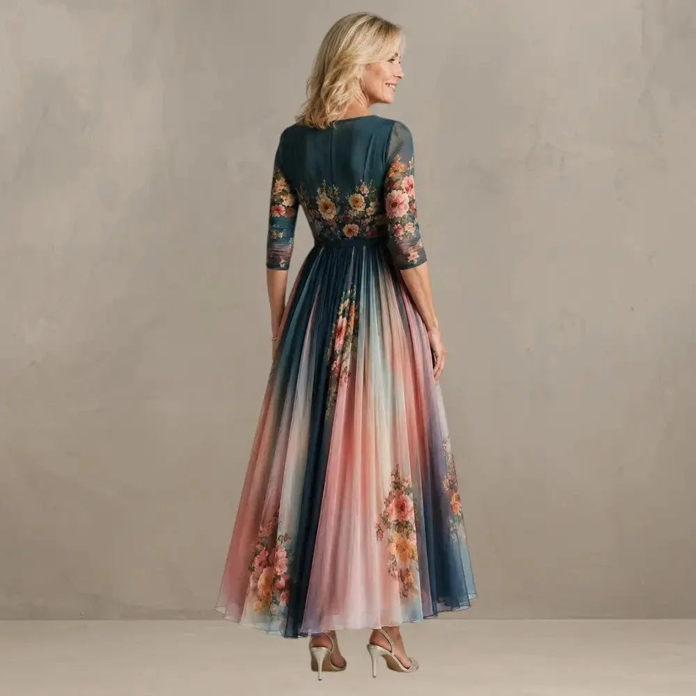 Teresa | Robe Longue Bohème Fleurie